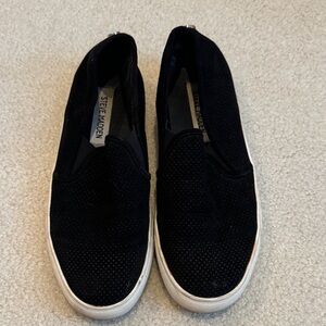 Steve Madden Black Slip-On Sneakers